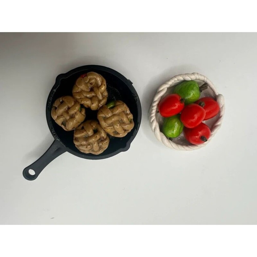 Baked Apples and Basket of Apples